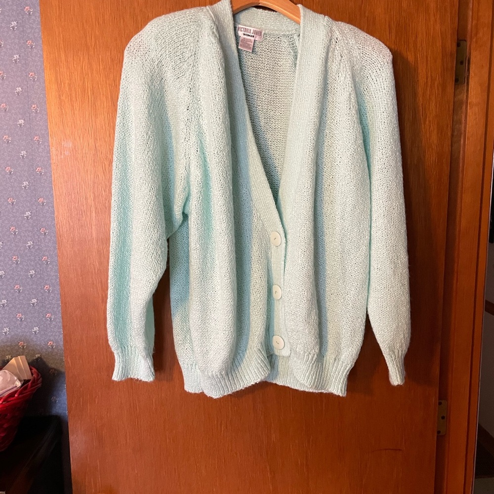 3X Blue/Green Cardigan